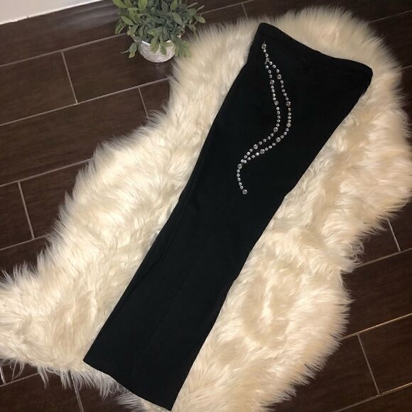 Lawman black western blinged out denim sz 3 - Picture 5 of 10
